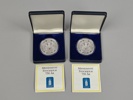 Jubileumsmynt Silver, 2 st 200 kr Stockholm 750 år 2002