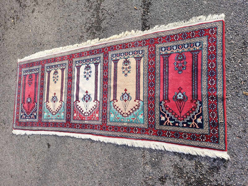 Orientalisk matta, handknuten