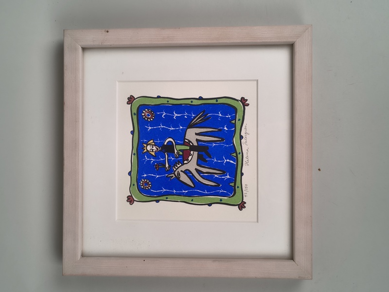 Färglitografi, Helena Östergren, signerad