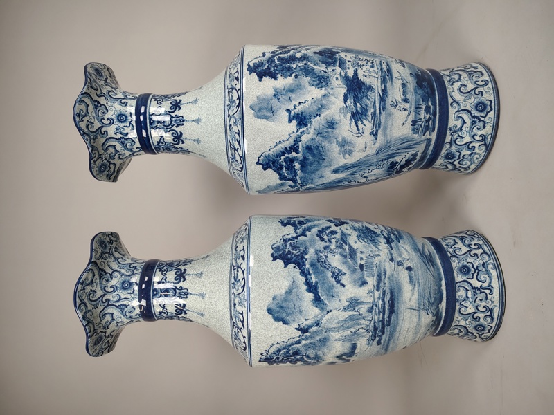 Större Golvvaser /golvurnor, par Kina