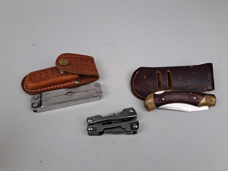 Fickknivar bl.a. Leatherman