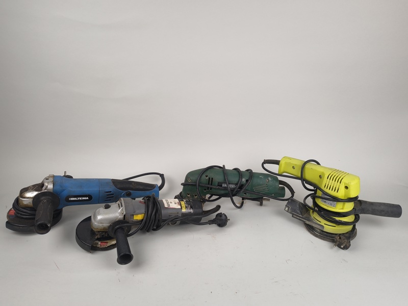 Slipverktyg, El bl.a. vinkelslip