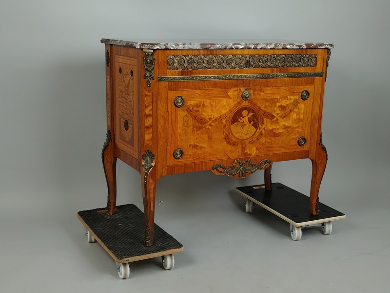 Byrå / Schatull, Gustaviansk-stil, marmorskiva