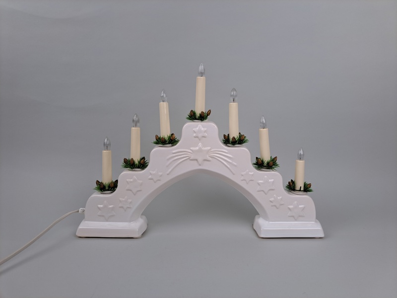 Adventsljusskate, porslin