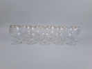 Vinglas, slipad dekor 11 st