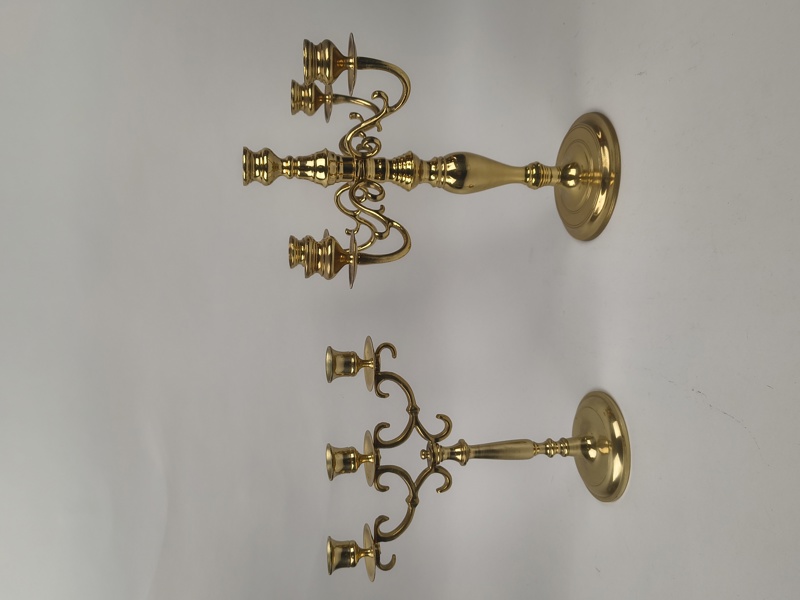 Kandelabrar 2 st, mässing