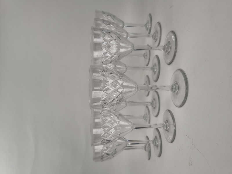 Rödvinsglas, rutslipade, "Bror-modell", 12 st