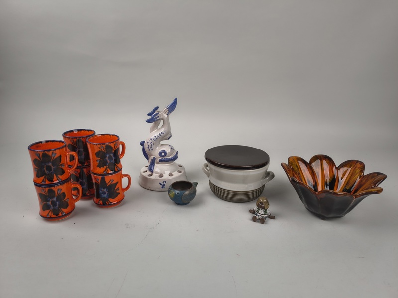 Diverse keramik bl.a. äggkopp Dybdahl Danmark