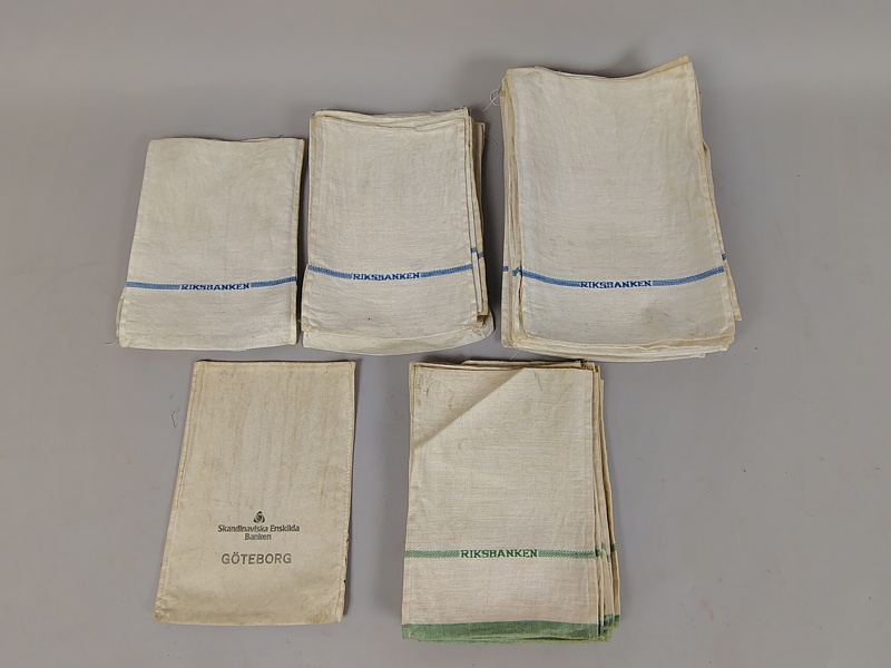 Myntpåsar, Riksbanken, Linne, 63 st