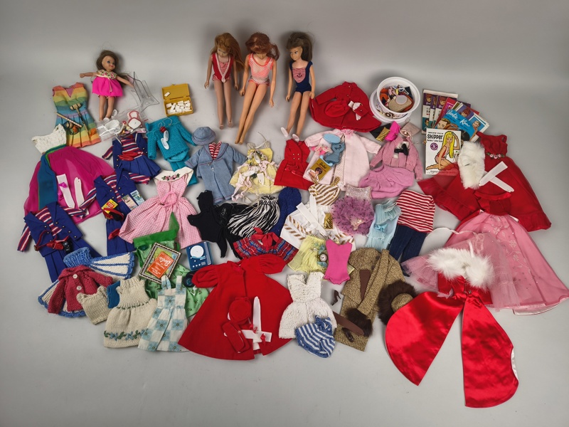 Parti Barbie & tillbehör/kläder, Mattel 1960-tal bl.a. Skipper