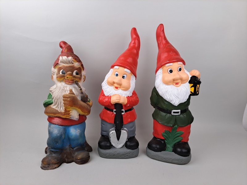 Golvfiguriner 3 st, Tomtar