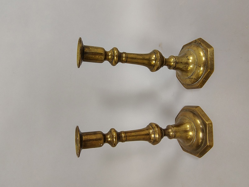 Ljusstakar mässing 1800-/1900-tal