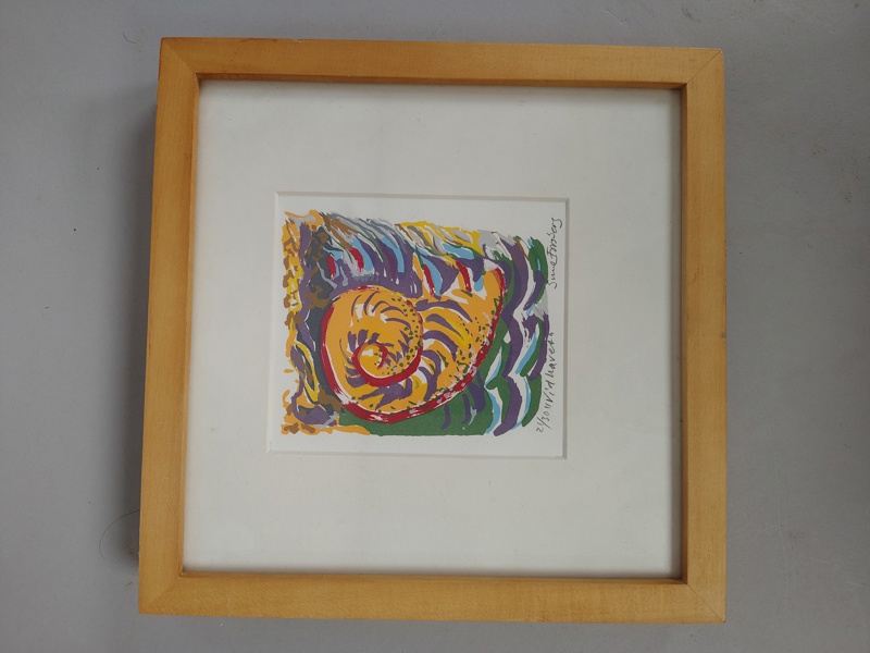 Seriegrafi, Sune Forsberg "Vid Havet", signerad