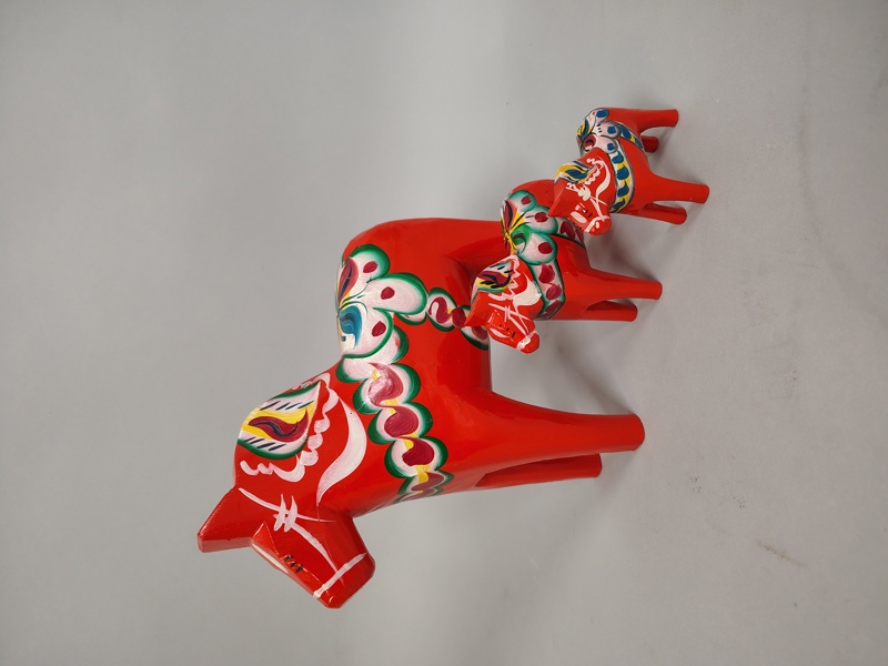 Dalahästar 3 st bl.a. Yngve Tjäder