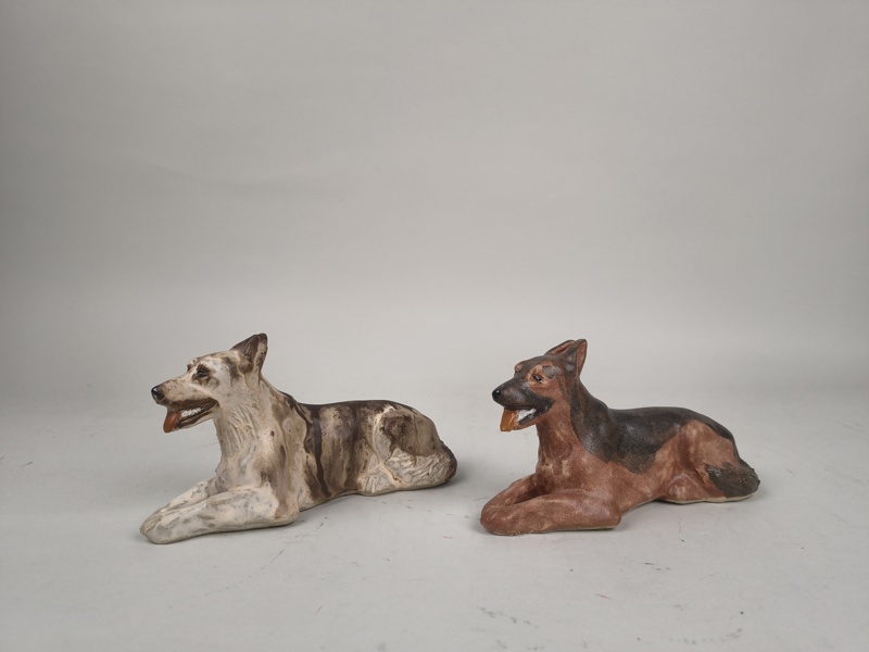 Figuriner 2 st, Lergods bl.a. Maria Ericson JIE