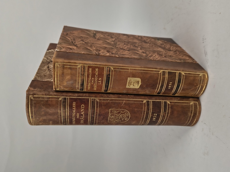 Böcker 2 st, "Porträttgalleri Småland & Kristianstadslän