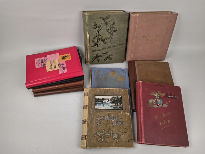 Parti vykort- & brefkortsalbum, tomma