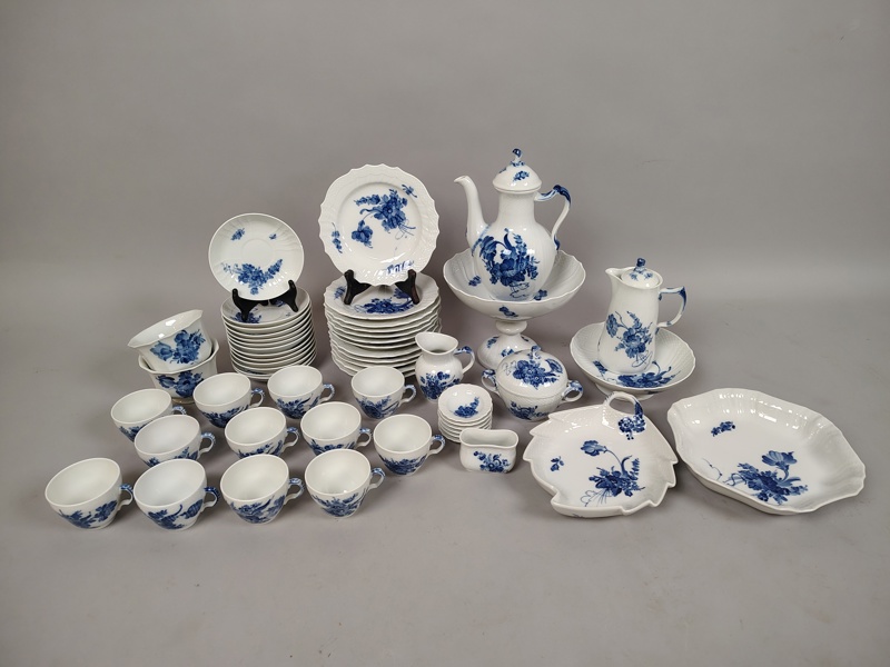 Kaffeservis, "Blå blomster" Royal Copenhagen Danmark