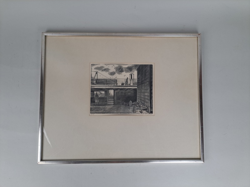 Etsning, Erik Wessel ´-Fougstedt Stockholm