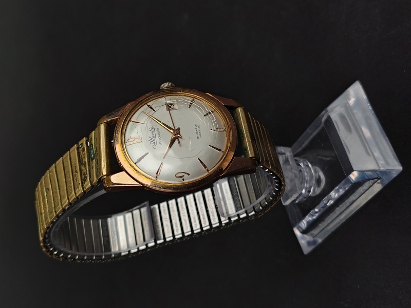 Armbandsur, Atlantic Automatic, Guld på stål