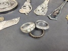 Diverse silver bl.a. tårtspade, ringar m.fl.