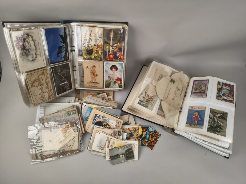 Parti äldre brev, vykort m.fl.