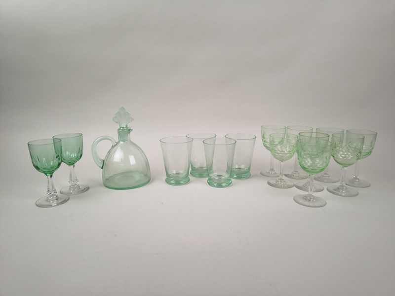 Parti Uranglas bl.a. Likörglas