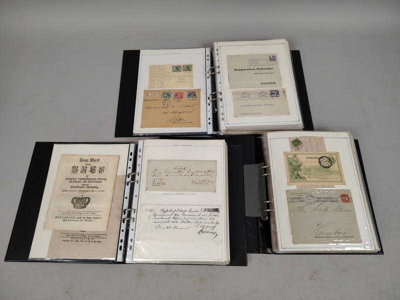 Parti äldre stämplar, Postala försändelser, bl.a. Skilling Banco, äldsta 1799