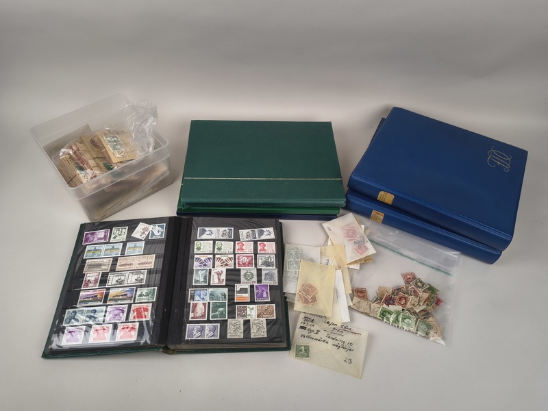 Parti frimärken/Frimärkessamling, Sverige, mestadels stämplade