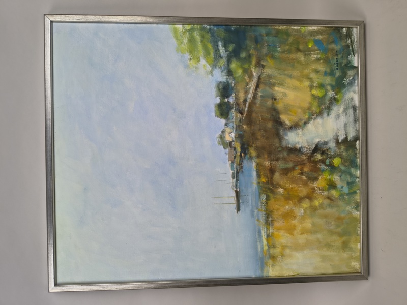 Olja på duk, Ulf Hårdner, signerad