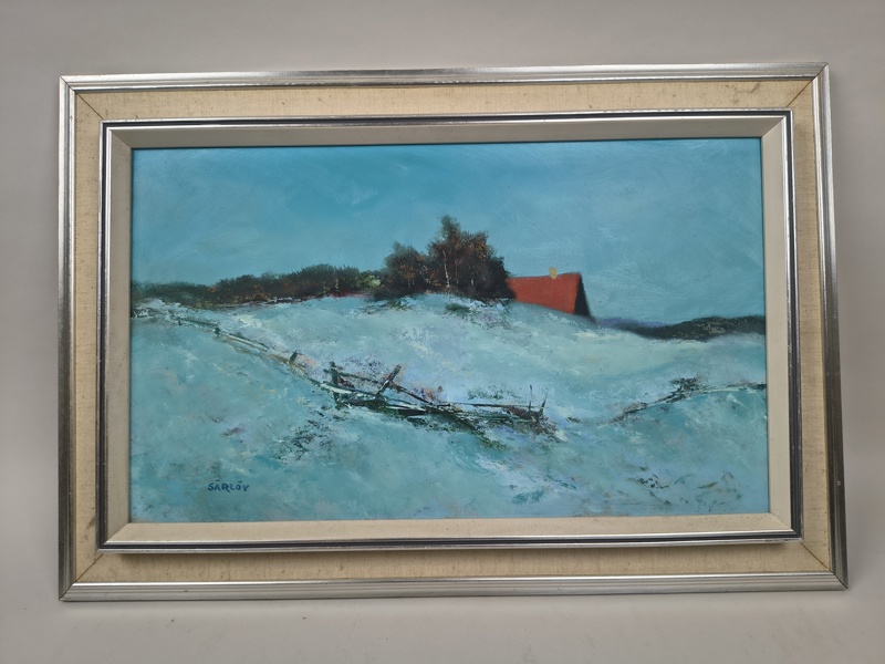 Olja på pannå, Malte Särlöv, signerad