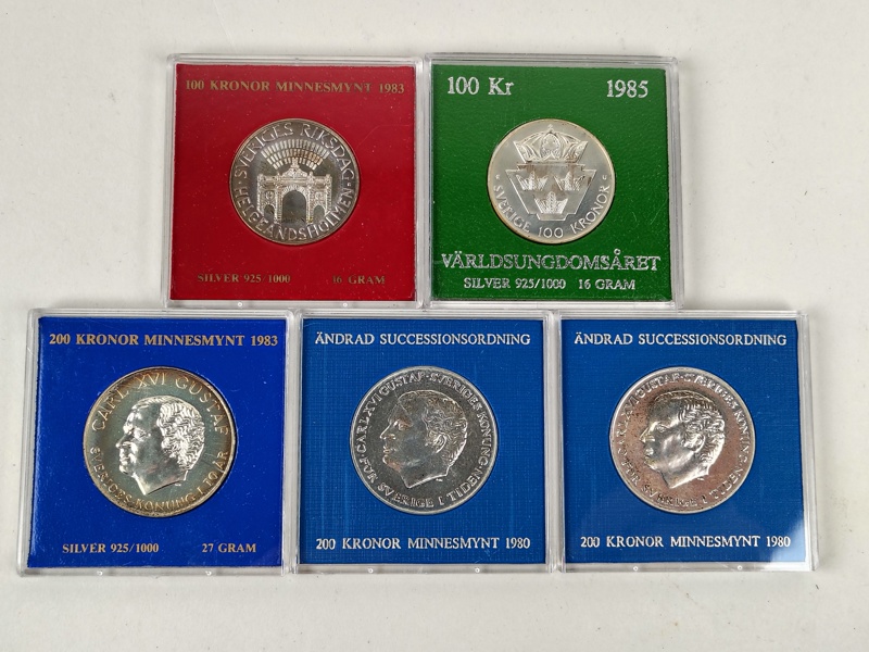 Silvermynt, Jubileum 200 & 100 kr