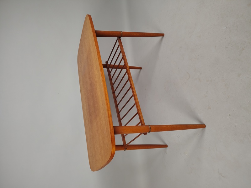 Soffbord med tidningshylla, teak