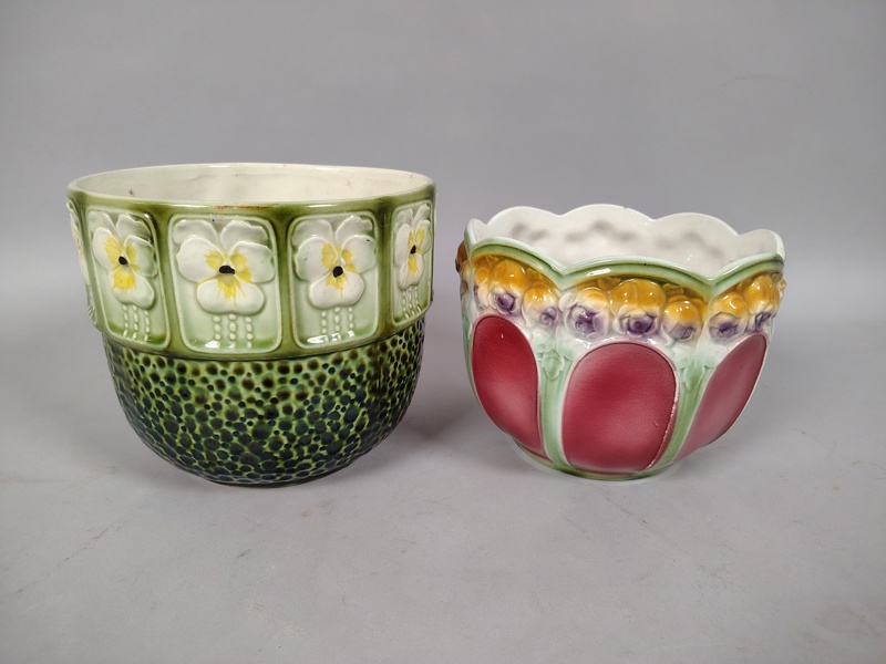 Ytterfoder 2 st, Majolika