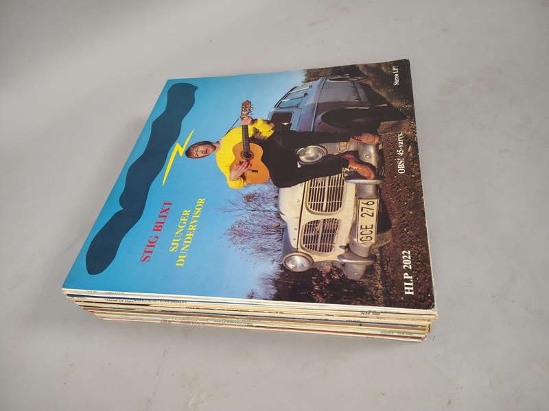 Parti LP-skivor, varierad genre