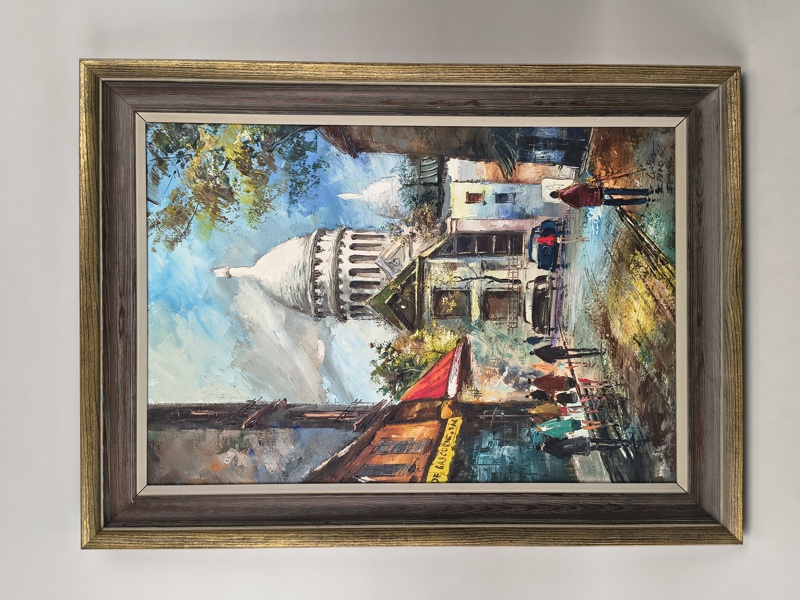 Olja på duk, Jose Luis Leiva, signerad