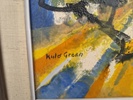 Olja på pannå, Kulo Green, signerad
