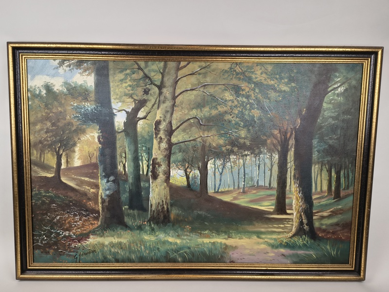 Olja på duk, Gunnar Johansson, signerad