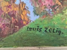 Olja på pannå, Louis Zelig, signerad