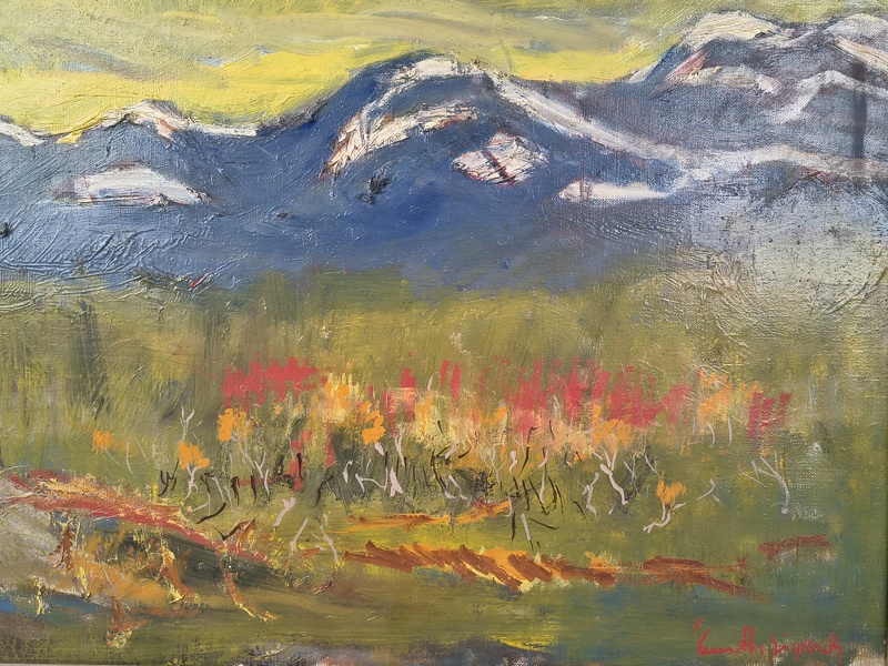 Olja på pannå, "Kåseberga" Kenneth Sigvardh signerad