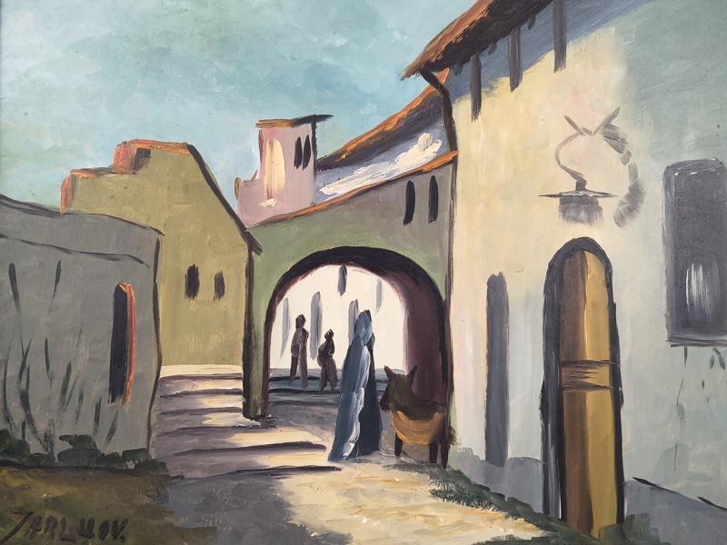 Olja på pannå, Hartvig Jarlhov, signerad