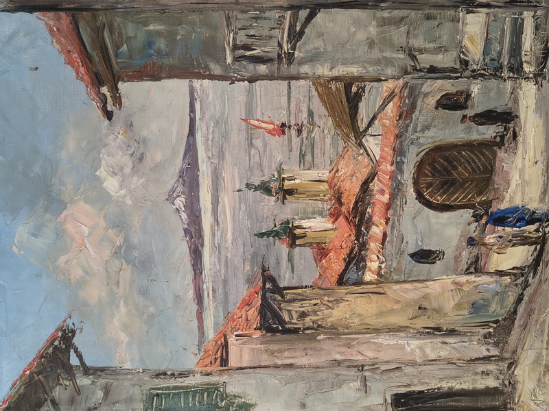 Olja på duk, Kurt Heinonen, signerad