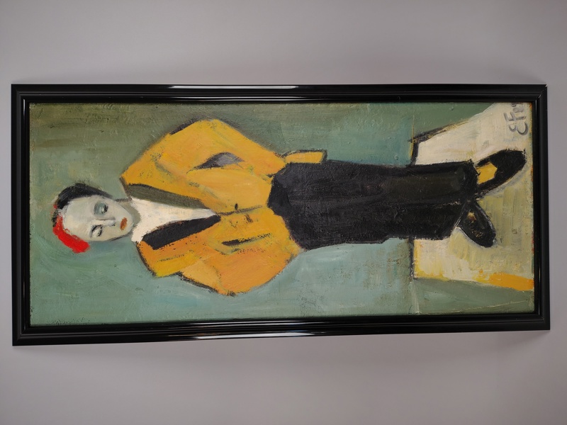 Olja på duk, "Dandy" signerad, oidentifierad konstnär