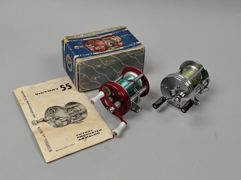 Fiskerullar, Abu Rekord 1800 & Victory 55 med låda