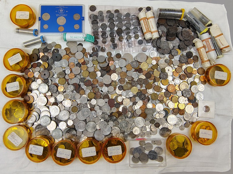 Parti mynt, Världen bl.a. Sverige