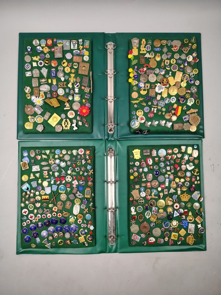 Parti pins & nålar, 2 st pärmar