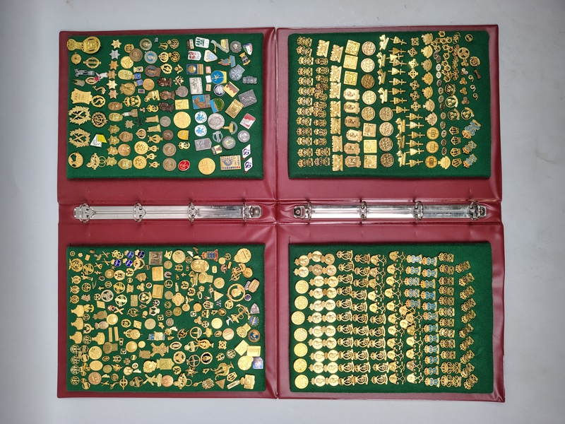 Parti pins & nålar, 2 st pärmar