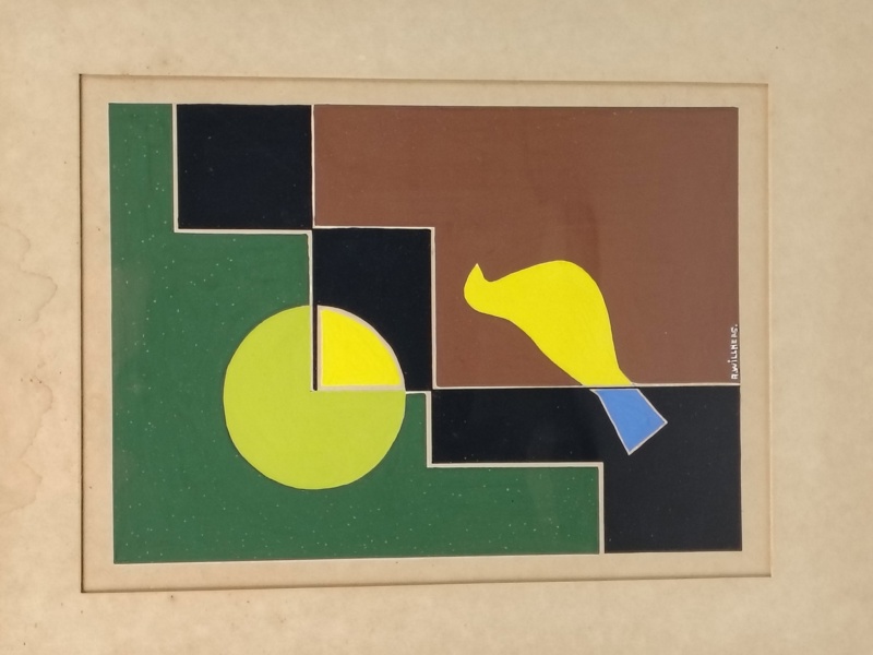 Gouache, Arne Willners, signerad