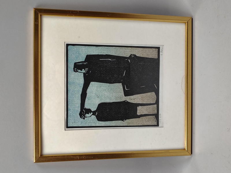 Träsnitt, Åke Holm, Signerad & numrerad