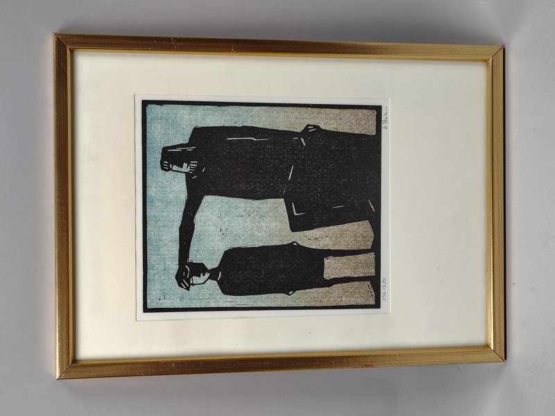 Träsnitt, Åke Holm, Signerad & numrerad